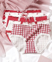 Lace Ladies（レースレディース）の「【5枚セット】バラエティ リボン スカラップ レース ショーツ（ショーツ）」