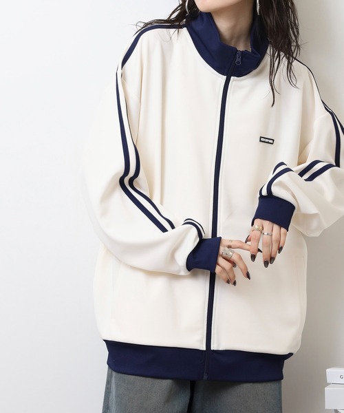 Red Cap Girl(レッドキャプガール)の「RED CAP GIRL ジャージトラックジャケット(ジャージ・メンズ・アイボリー/ブラック/グレー/ネイビー・M/LL/L)」の7枚目の写真