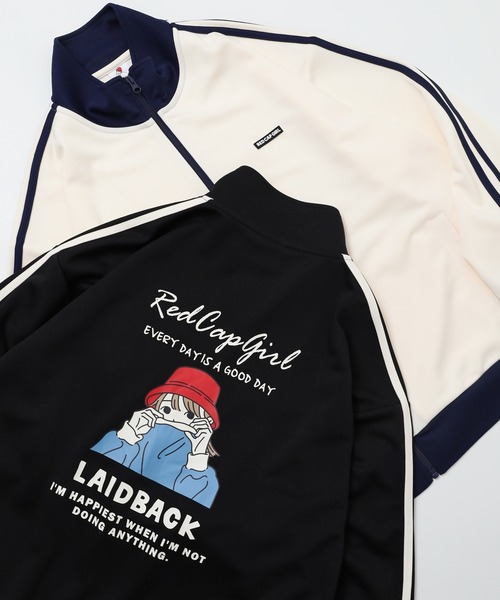 Red Cap Girl(レッドキャプガール)の「RED CAP GIRL ジャージトラックジャケット(ジャージ・メンズ・アイボリー/ブラック/グレー/ネイビー・M/LL/L)」の6枚目の写真