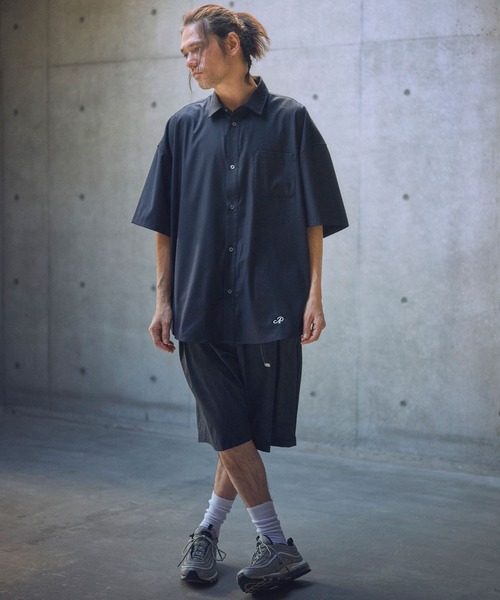 ADAM PATEK(アダムパテック)の「ADAMPATEK/ap embroidery short sleeve shirt/刺繍入りルーズ半袖シャツ(シャツ/ブラウス・メンズ・ホワイト/ブルー/ブラック・1/2)」の14枚目の写真