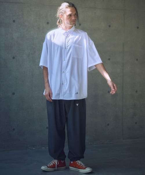 ADAM PATEK(アダムパテック)の「ADAMPATEK/ap embroidery short sleeve shirt/刺繍入りルーズ半袖シャツ(シャツ/ブラウス・メンズ・ホワイト/ブルー/ブラック・1/2)」の19枚目の写真