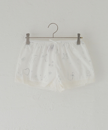 【Praying/プレイング】Rhinestone Bow Shorts PRAY240 39- WHITE