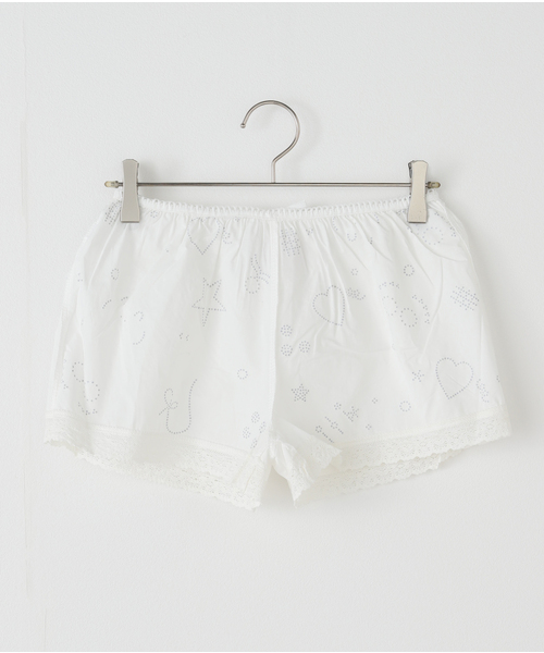 Oriens JOURNAL STANDARD(オリエンス ジャーナルスタンダード)の「【Praying/プレイング】Rhinestone Bow Shorts PRAY240 39- WHITE(その他パンツ・レディース・ホワイト・SMALL)」の5枚目の写真