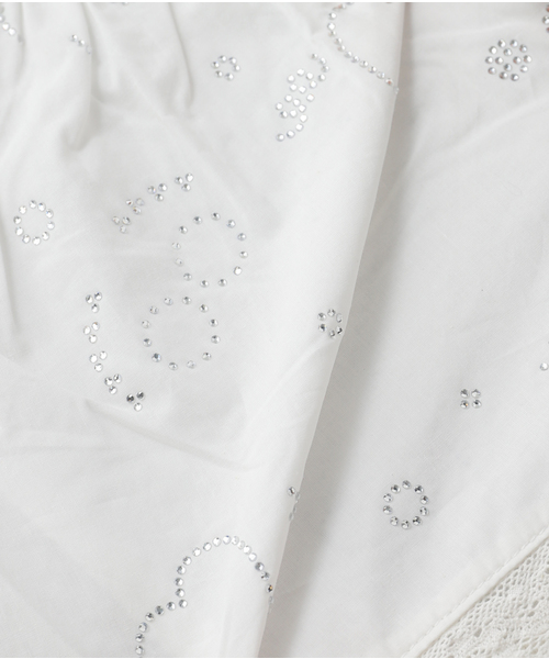 Oriens JOURNAL STANDARD(オリエンス ジャーナルスタンダード)の「【Praying/プレイング】Rhinestone Bow Shorts PRAY240 39- WHITE(その他パンツ・レディース・ホワイト・SMALL)」の8枚目の写真