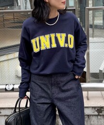 【UNIVERSAL OVERALL】別注UNIV.O スウェットプルオーバー