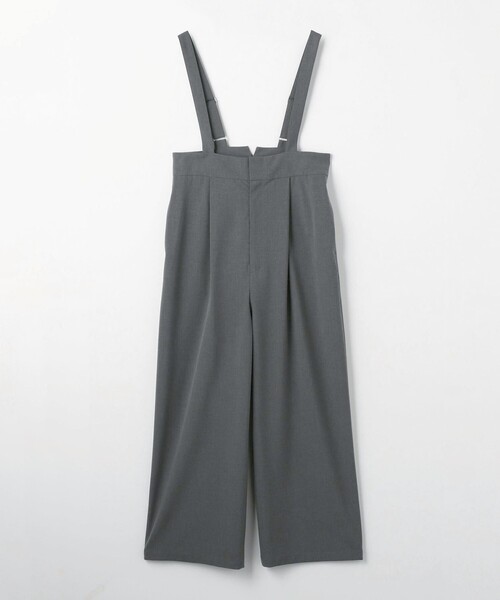 green label relaxing(グリーンレーベルリラクシング)の「【WEB限定】<at ease>オルマイ サスペンダー パンツ -マシンウォッシャブル・ストレッチ・帯電防止-(サロペット/オーバーオール・レディース・ブラック/グレー・36/38)」の21枚目の写真