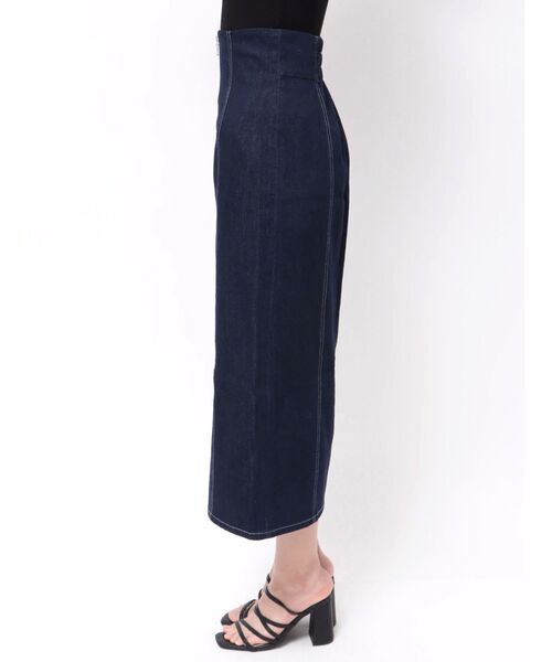 MERCURYDUO(マーキュリーデュオ)の「フロントZIPデニムナロースカート(スカート・レディース・ブルー/インディゴブルー・SMALL/MEDIUM)」の7枚目の写真