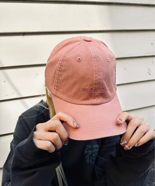 FRUIT OF THE LOOM（フルーツオブザルーム）の「FRUIT OF THE LOOM / FTL PIGMENT LOGO LOW CAP / 80972500（キャップ・レディース・ブルー/チャコールグレー/ベージュ/ピンク/ブラウン/グリーン・FREE）」の6枚目の写真