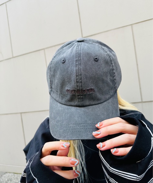 FRUIT OF THE LOOM（フルーツオブザルーム）の「FRUIT OF THE LOOM / FTL PIGMENT LOGO LOW CAP / 80972500（キャップ・レディース・ブルー/チャコールグレー/ベージュ/ピンク/ブラウン/グリーン・FREE）」の13枚目の写真
