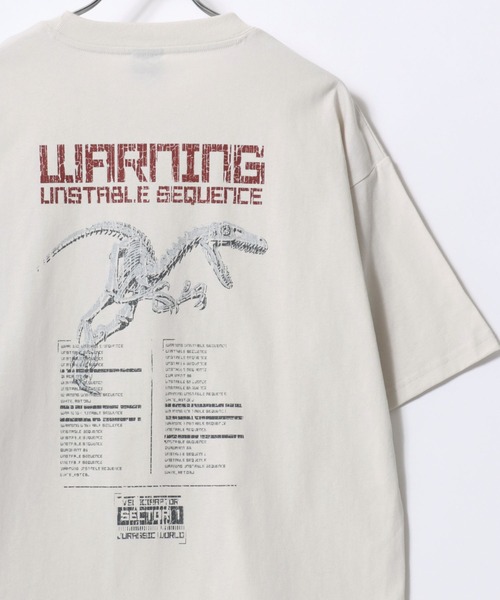 MARUKAWA（マルカワ）の「2026SS UNIVERSAL/ユニバーサル WILDSPEED/ワイルドスピード JURASSIC PARK/ジェラシックパーク ヴィンテージイラストプリント オーバーサイズ 半袖Tシャツ レディース メンズ（Tシャツ/カットソー・メンズ・ブラック系その他3/スミクロ/ホワイト系その他/ホワイト/ブラック系その他2/ブラック系その他・LL/L/M）」の3枚目の写真