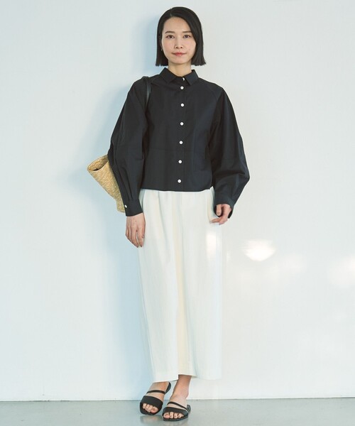 UNFILO(アンフィーロ)の「タックスカート(スカート・レディース・アイボリー系/ネイビー系/ピンク系・X-SMALL/SMALL/MEDIUM/LARGE)」の6枚目の写真