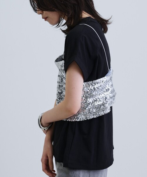 GALLEST（ギャレスト）の「ロゴTシャツ（Tシャツ/カットソー・レディース・ライトグレー/ホワイト/ブラック・38）」の7枚目の写真