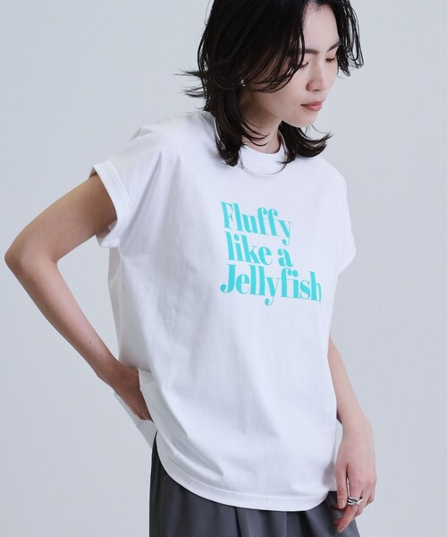 GALLEST（ギャレスト）の「ロゴTシャツ（Tシャツ/カットソー・レディース・ライトグレー/ホワイト/ブラック・38）」の14枚目の写真