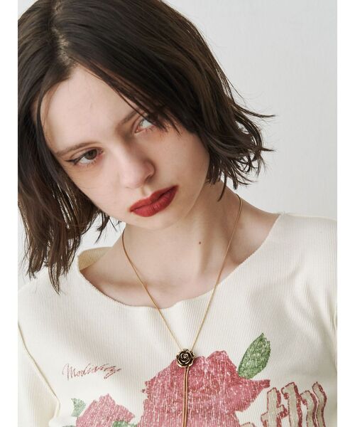 jouetie（ジュエティ）の「ローズタイネックレス（ネックレス・レディース・シルバー/ゴールド・FREE）」の8枚目の写真