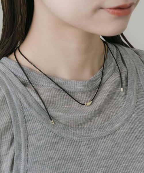 SMELLY(スメリー)の「シンプルトップスライドチョーカーネックレス(ネックレス・レディース・ゴールド系その他・-)」の3枚目の写真