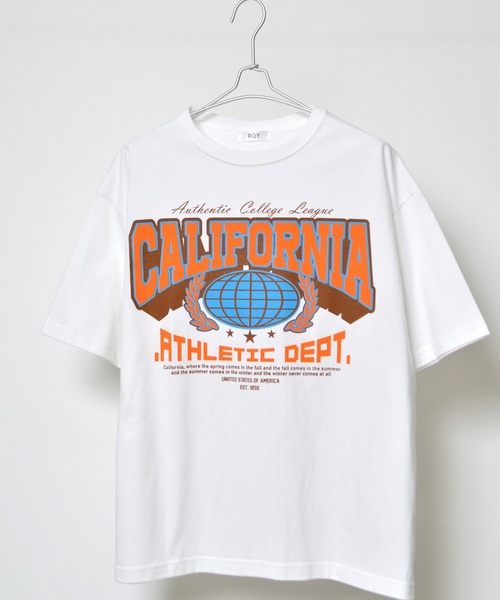 spiritoso(スピリトーゾ)の「【spiritoso】CALIFORNIA ビッグシルエットTシャツ(Tシャツ/カットソー・レディース・ブラック/ネイビー/ホワイト・LARGE/MEDIUM)」の4枚目の写真