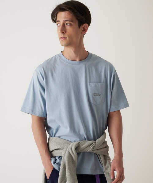 Eddie Bauer(エディーバウアー)の「EBロゴ刺繍 ポケット 半袖 Tシャツ(Tシャツ/カットソー・メンズ・ブラック/サックスブルー/ホワイト/ピンク/ベージュ/ネイビー・S/M/L/XL/XXL)」の5枚目の写真