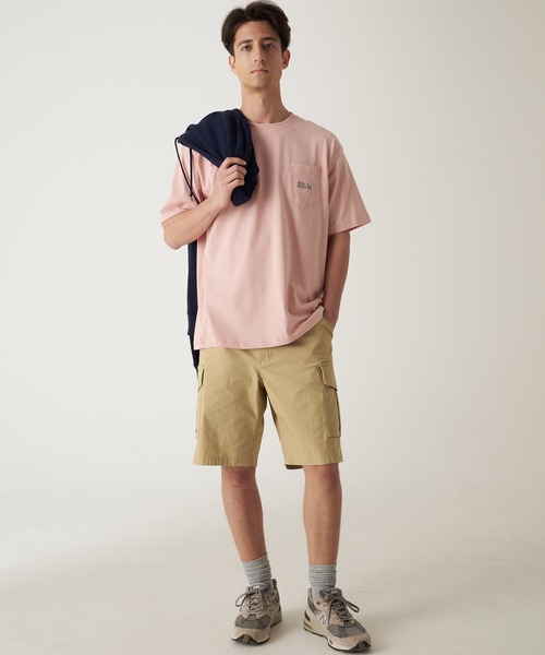 Eddie Bauer(エディーバウアー)の「EBロゴ刺繍 ポケット 半袖 Tシャツ(Tシャツ/カットソー・メンズ・ブラック/サックスブルー/ホワイト/ピンク/ベージュ/ネイビー・S/M/L/XL/XXL)」の13枚目の写真