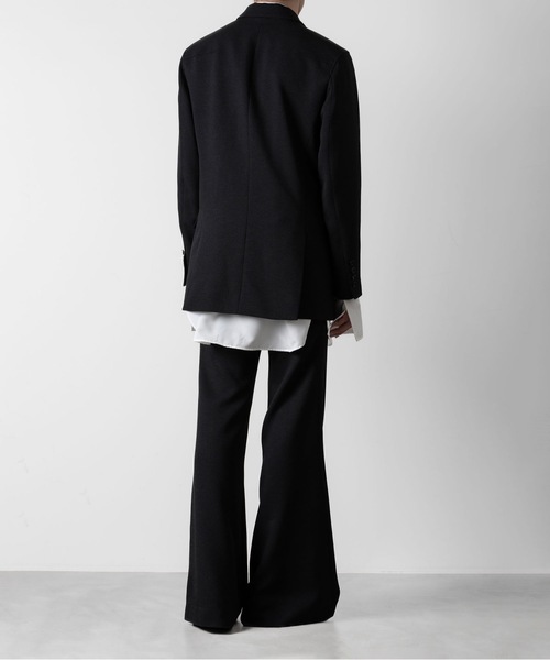 SLUB TWEED FLAIR PANTS（スラックス）｜ato（アトウ）のファッション