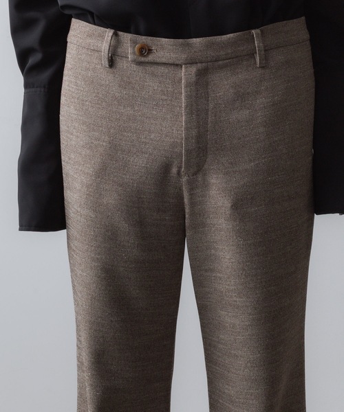SLUB TWEED FLAIR PANTS（スラックス）｜ato（アトウ）のファッション