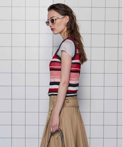 2way Multi Border Tank Top/2WAYマルチボーダータンクトップ