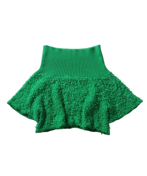 DRESSLAVE(ドレスレイブ)の「ribbon yarn off-shoulder pull(リボンヤーンオフショルダープルオーバー)(ニット/セーター・レディース・グリーン/ブラック・38)」の2枚目の写真