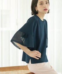 OPAQUE.CLIP | 《5色展開》シアーフレアスリーブニット【洗濯機洗い可】(ニット/セーター)