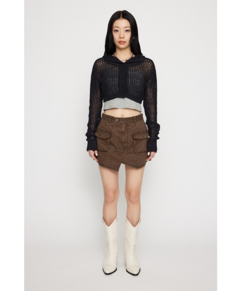 LAGUA GEM(ラグアジェム)の「MILITARY USED ミニスコート(カーゴパンツ・レディース・カーキ/ブラウン/アイボリー・X-SMALL/SMALL/MEDIUM)」の9枚目の写真