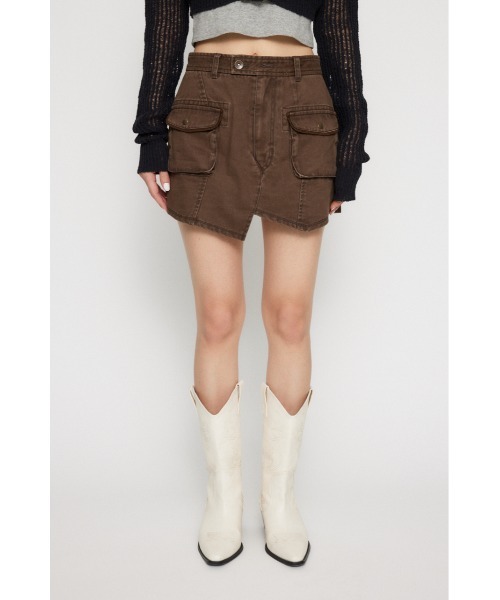 LAGUA GEM(ラグアジェム)の「MILITARY USED ミニスコート(カーゴパンツ・レディース・カーキ/ブラウン/アイボリー・X-SMALL/SMALL/MEDIUM)」の10枚目の写真