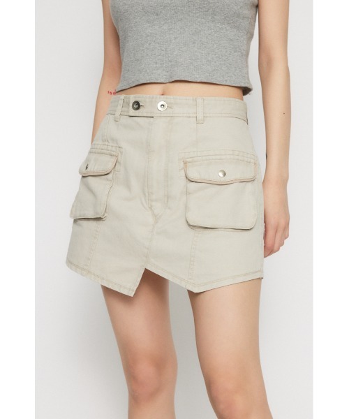 LAGUA GEM(ラグアジェム)の「MILITARY USED ミニスコート(カーゴパンツ・レディース・カーキ/ブラウン/アイボリー・X-SMALL/SMALL/MEDIUM)」の18枚目の写真