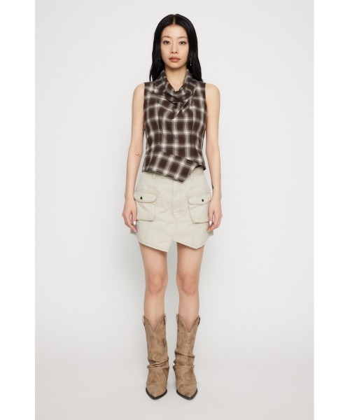 LAGUA GEM(ラグアジェム)の「MILITARY USED ミニスコート(カーゴパンツ・レディース・カーキ/ブラウン/アイボリー・X-SMALL/SMALL/MEDIUM)」の19枚目の写真