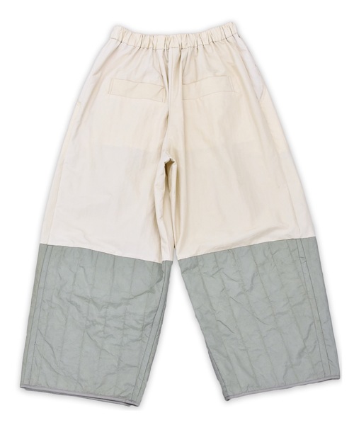 sneeuw（スニュウ）の「ウォッシュトキルティングタックワイドパンツ（その他パンツ・レディース・ベージュ/ブラウン・ONESIZE）」の10枚目の写真