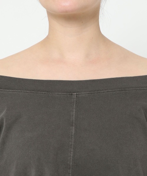 LOWRYS FARM（ローリーズファーム）の「２ＷＡＹオフショルプルオーバーＳＳ　 452022（Tシャツ/カットソー・レディース・チャコールグレー/ピンク/アイボリー・SHORT/LONG）」の20枚目の写真