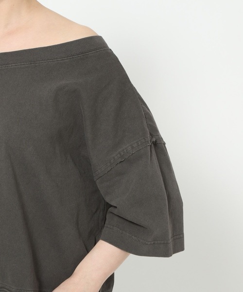 LOWRYS FARM（ローリーズファーム）の「２ＷＡＹオフショルプルオーバーＳＳ　 452022（Tシャツ/カットソー・レディース・チャコールグレー/ピンク/アイボリー・SHORT/LONG）」の21枚目の写真