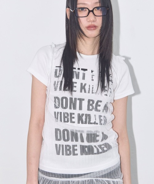 FANCY CLUB(ファンシークラブ)の「★K-POPアイドル着用 FANCY CLUB/3WAYレタリングT(Tシャツ/カットソー・レディース・レッド/ブラック・FREE)」の5枚目の写真