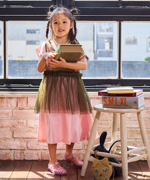 MARKEY'S(マーキーズ)の「2ピースチュールワンピース(ワンピース・キッズ・ライトピンク/オフホワイト/チャコール・90/100/110/120/130/140/150)」の19枚目の写真