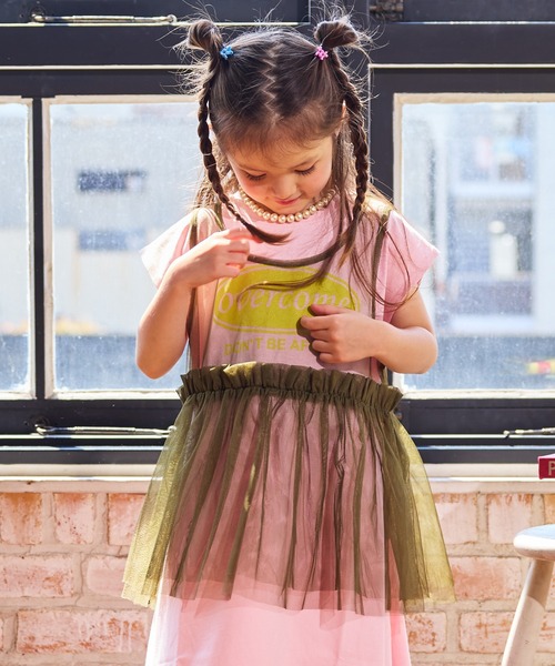 MARKEY'S(マーキーズ)の「2ピースチュールワンピース(ワンピース・キッズ・ライトピンク/オフホワイト/チャコール・90/100/110/120/130/140/150)」の16枚目の写真