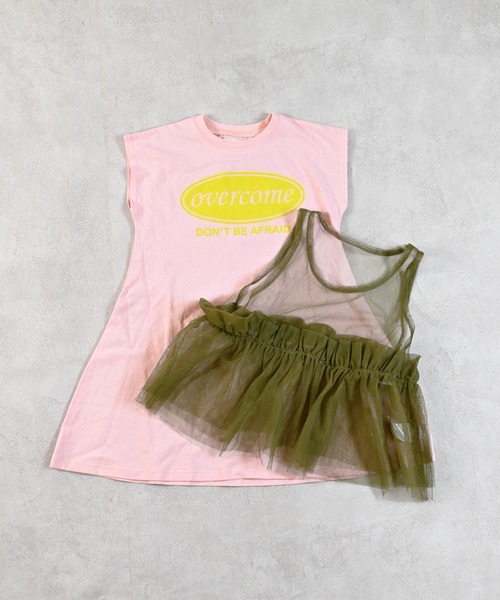 MARKEY'S(マーキーズ)の「2ピースチュールワンピース(ワンピース・キッズ・ライトピンク/オフホワイト/チャコール・90/100/110/120/130/140/150)」の15枚目の写真