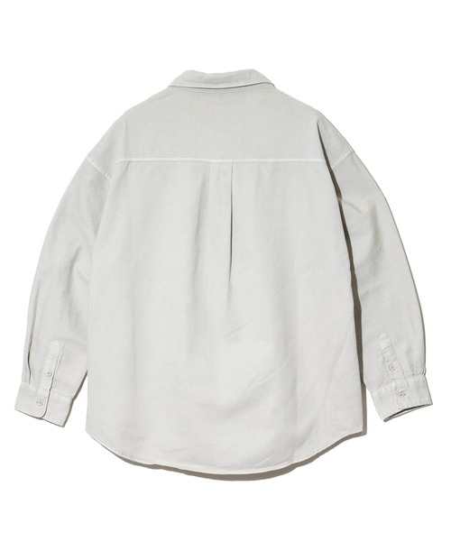 Revo.（レボ）の「Revo./レヴォ　C100% ピグメント加工 LSシャツ（シャツ/ブラウス・メンズ・ブラック系その他3/パープル/ベージュ・LARGE/MEDIUM）」の12枚目の写真