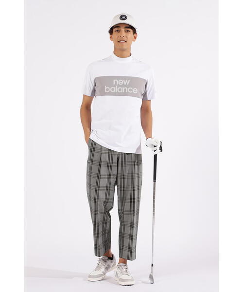 New Balance Golf(ニューバランスゴルフ)の「【new balance golf】ダブルチェック柄 ワンタック ワイド ロングパンツ (MENS)(その他パンツ・メンズ・ベージュ系その他/グレー系その他3・SMALL/MEDIUM/LARGE/XX-LARGE/X-LARGE/XXX-LARGE)」の4枚目の写真