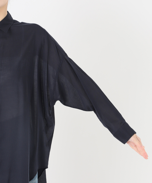 Spick & Span（スピックアンドスパン）の「シアーカシュクールシャツ
