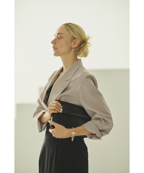 Rouge vif(ルージュヴィフ)の「【ADRAR/アドラル】リンクチェーンブレスレット Rectangle link Chain BL(ブレスレット・レディース・シルバー・フリー)」の5枚目の写真