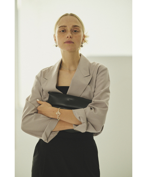 Rouge vif(ルージュヴィフ)の「【ADRAR/アドラル】リンクチェーンブレスレット Rectangle link Chain BL(ブレスレット・レディース・シルバー・フリー)」の6枚目の写真