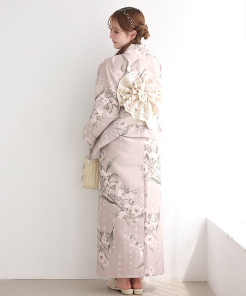 【 美品 】浴衣 セパレート NICE CLAUP ピンク×花柄 白帯 美品 】浴衣 セパレート NICE CLAUP ピンク×花柄 白帯 - メルカリ