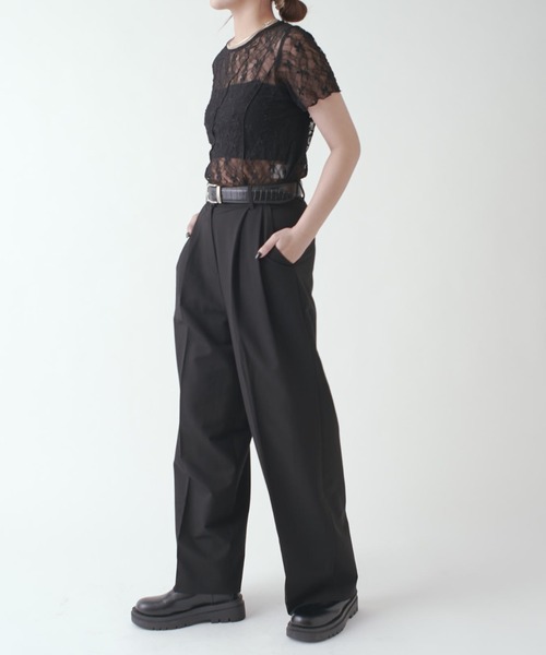 Lui's(ルイス)の「メローデザイントップス(Tシャツ/カットソー・レディース・ブラック/ベージュ/ホワイト・FREE)」の11枚目の写真