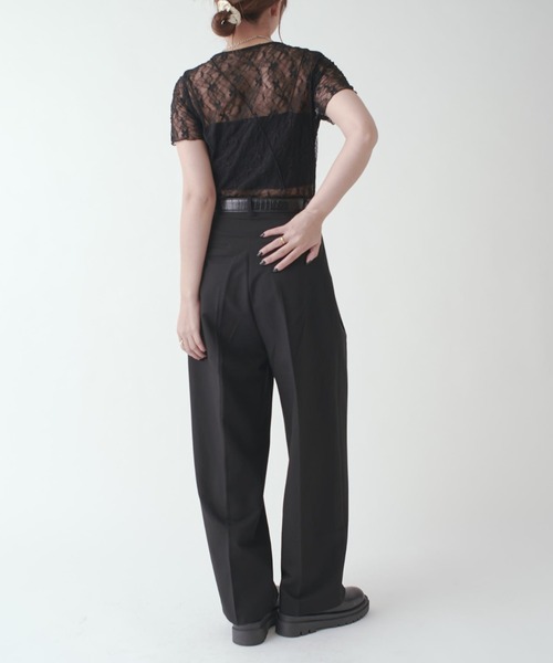 Lui's(ルイス)の「メローデザイントップス(Tシャツ/カットソー・レディース・ブラック/ベージュ/ホワイト・FREE)」の13枚目の写真