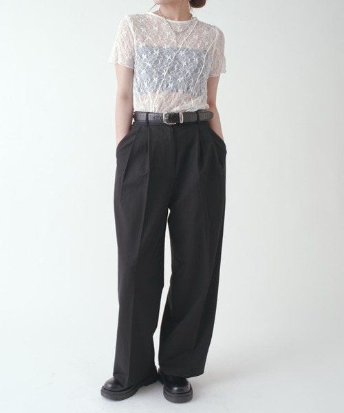 Lui's(ルイス)の「メローデザイントップス(Tシャツ/カットソー・レディース・ブラック/ベージュ/ホワイト・FREE)」の21枚目の写真