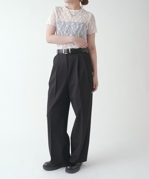 Lui's(ルイス)の「メローデザイントップス(Tシャツ/カットソー・レディース・ブラック/ベージュ/ホワイト・FREE)」の22枚目の写真