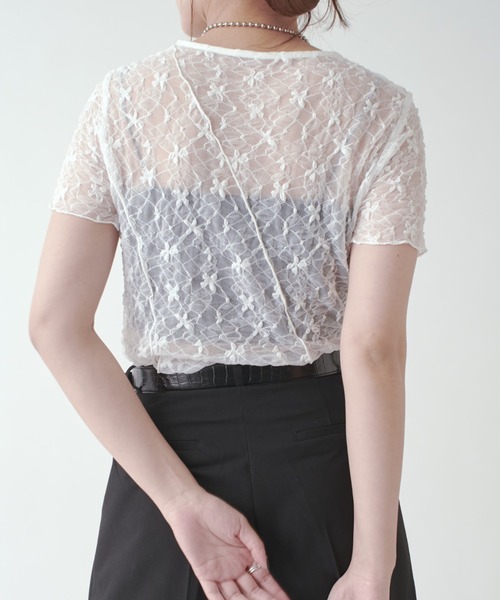 Lui's(ルイス)の「メローデザイントップス(Tシャツ/カットソー・レディース・ブラック/ベージュ/ホワイト・FREE)」の15枚目の写真