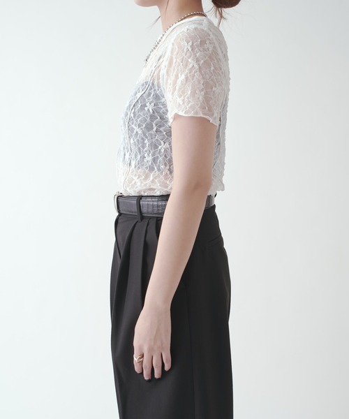 Lui's(ルイス)の「メローデザイントップス(Tシャツ/カットソー・レディース・ブラック/ベージュ/ホワイト・FREE)」の17枚目の写真